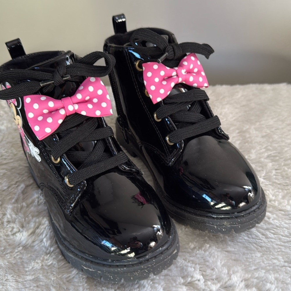 Disney Black and Pink Kids Boots